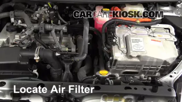2012 Toyota Prius C 1.5L 4 Cyl. Filtro de aire (motor) Cambio